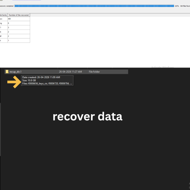 recover data
